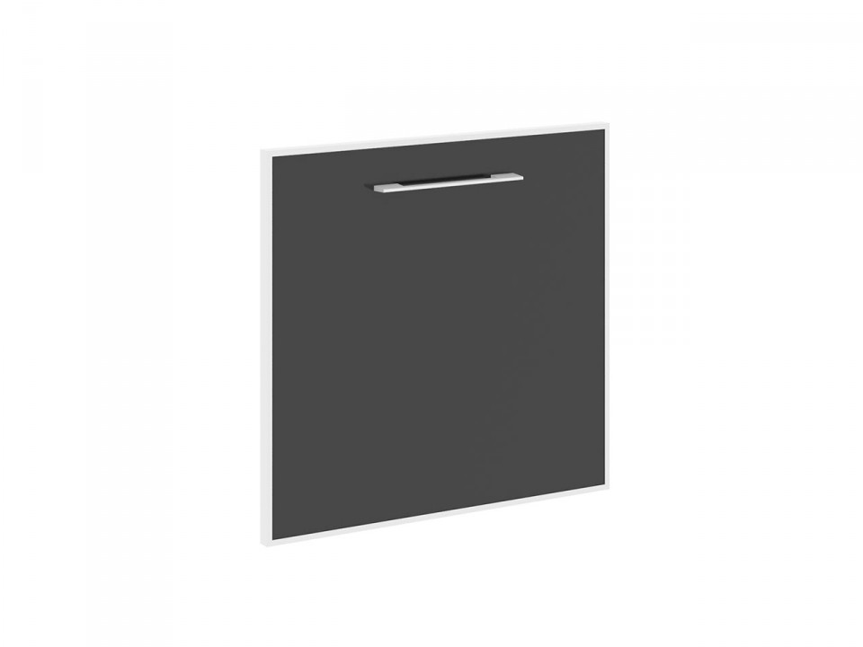 Мебель для руководителя YALTA LT-S4R black Дверь фасадная стекло черное в раме