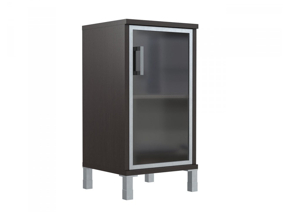 Кабинет руководителя BORN Шкаф для документов левый, дверь в алюминиевой раме 411-813