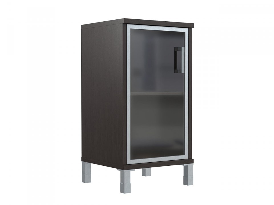 Кабинет руководителя BORN Шкаф для документов правый, дверь в алюминиевой раме 411-814