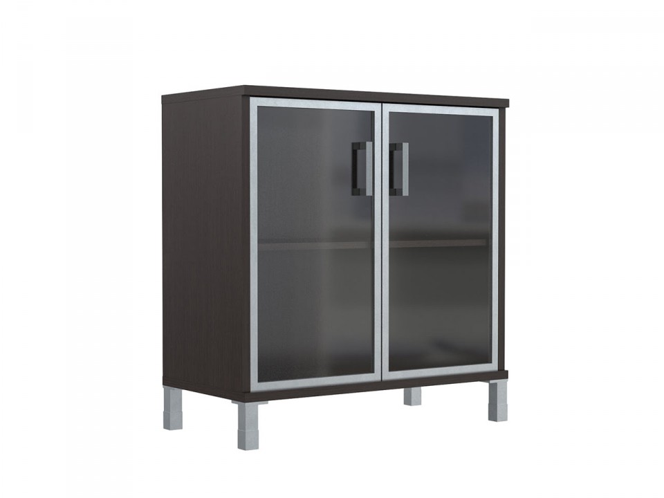 Кабинет руководителя BORN Шкаф низкий для документов две стеклянные двери 410-822