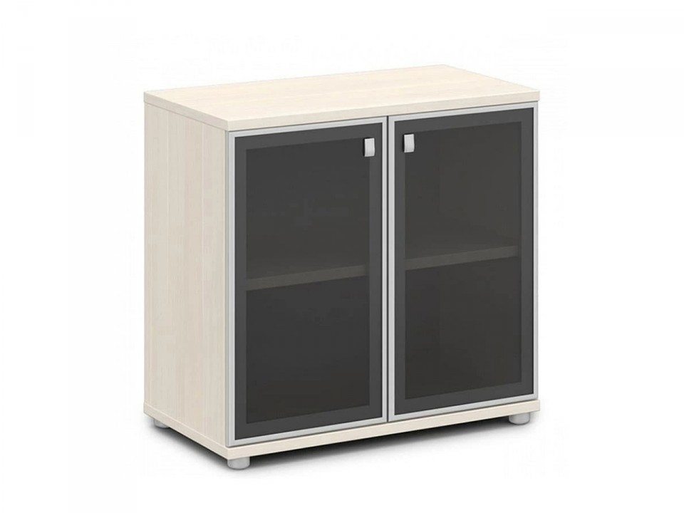 Кабинет руководителя Vasanta V-652 Шкаф со стеклом в алюминиевом профиле