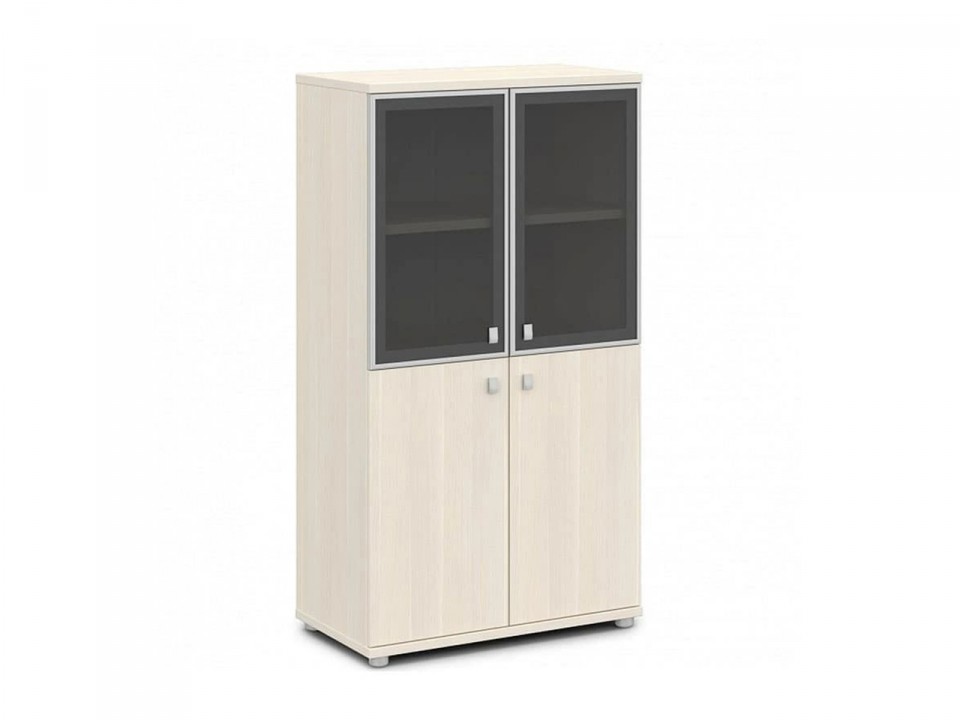 Кабинет руководителя Vasanta V-666 Шкаф со стеклом в алюминиевом профиле