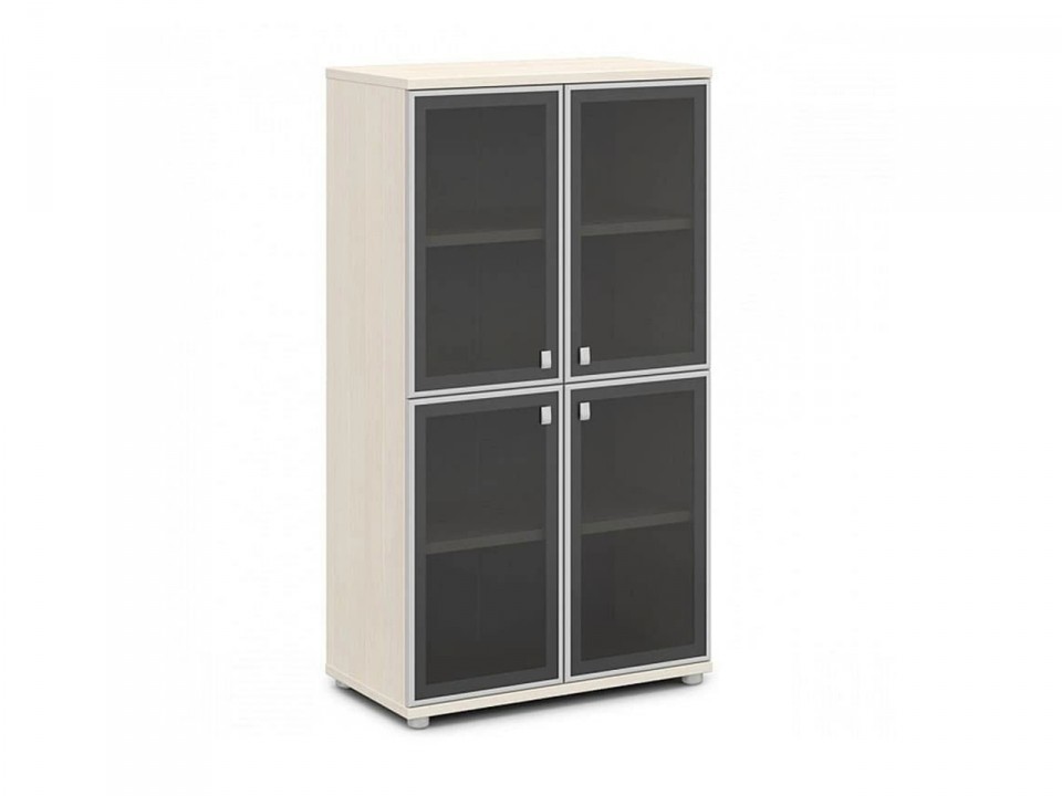 Кабинет руководителя Vasanta V-669 Шкаф со стеклом в алюминиевом профиле