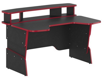Компьютерный стол "SKILL" STG 1390 «Антрацит/красный»